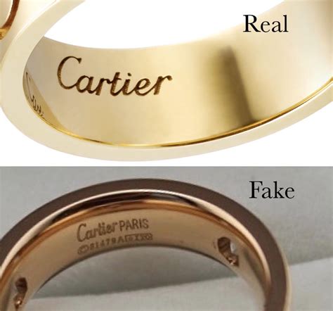 cartier love fake vs real italian|cartier 750 52833a ito ring.